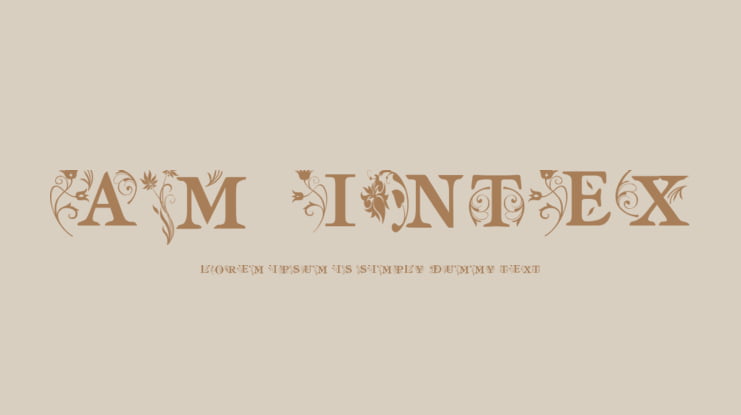 am_intex Font