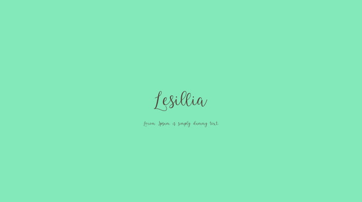 Lesillia Font