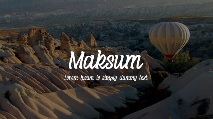 Maksum Font