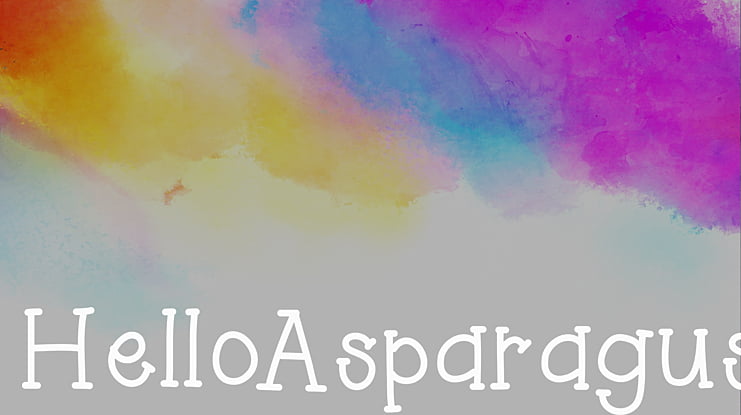 HelloAsparagus Font