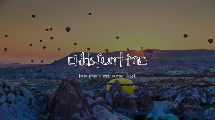 ChildsFuntime Font