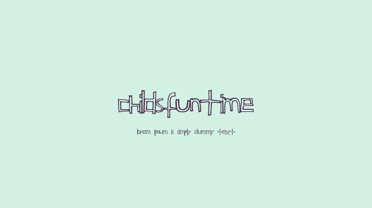 ChildsFuntime Font