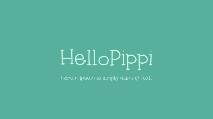 HelloPippi Font