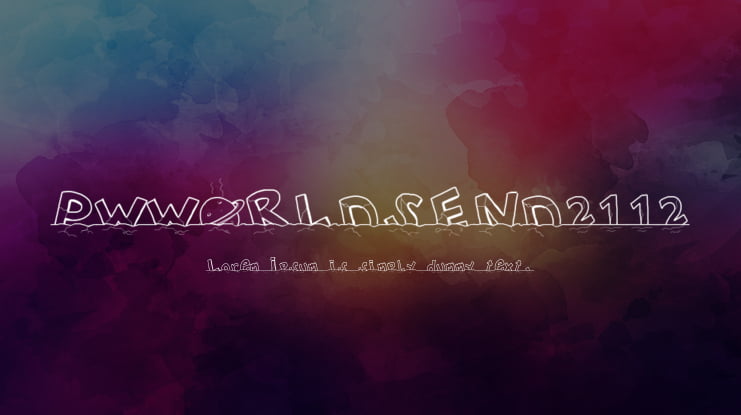 PWWORLDSEND2112 Font