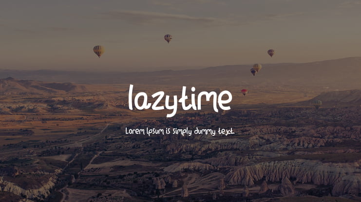 lazytime Font