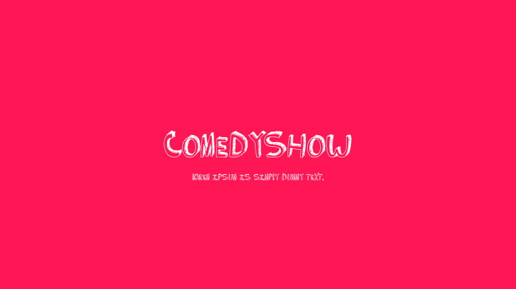 ComedyShow Font