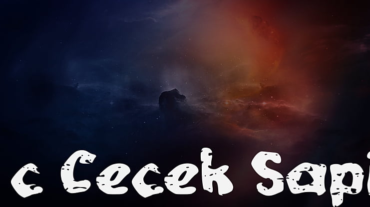 c Cecek Sapi Font