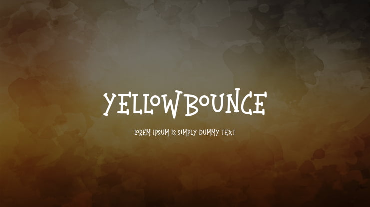 YELLOWBOUNCE Font