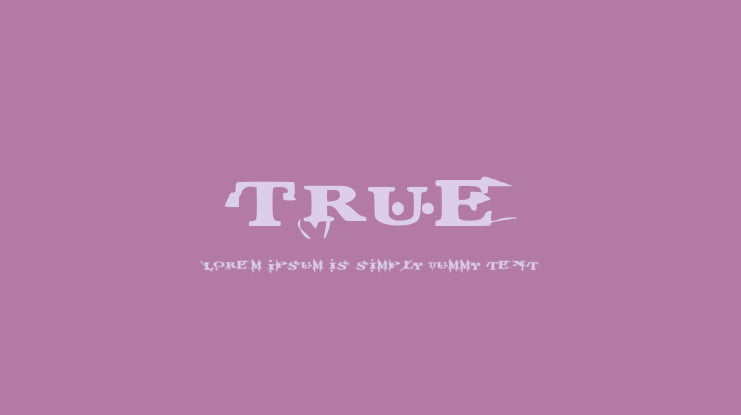 True Font