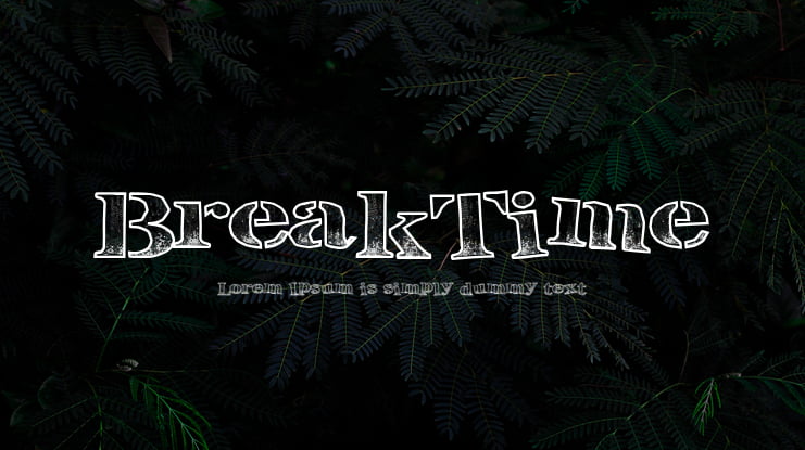 BreakTime Font