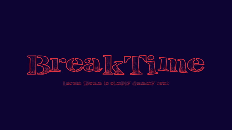 BreakTime Font