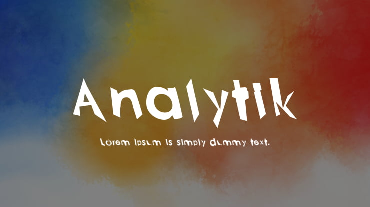 Analytik Font