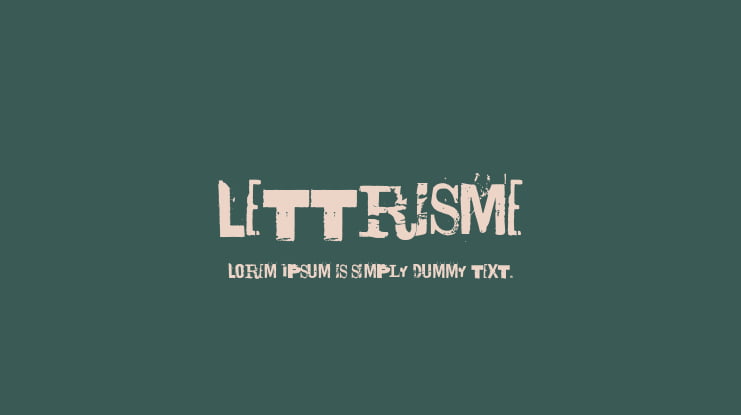 Lettrisme Font