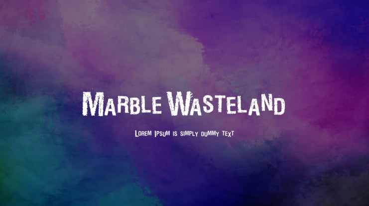 MarbleWasteland Font