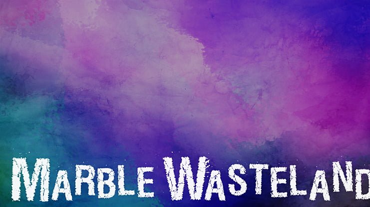 MarbleWasteland Font