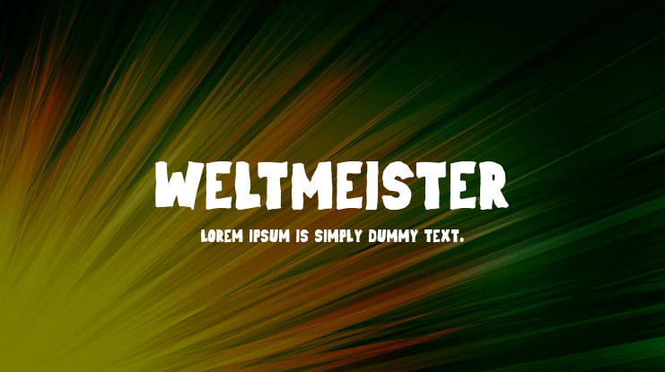 Weltmeister Font