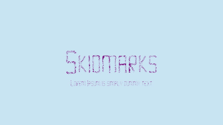 Skidmarks Font