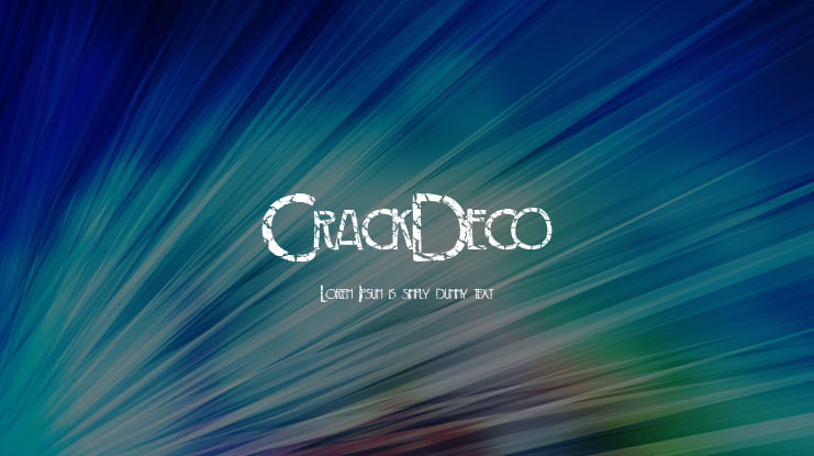 CrackDeco Font