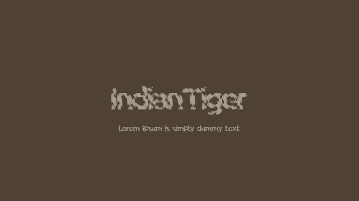 IndianTiger Font