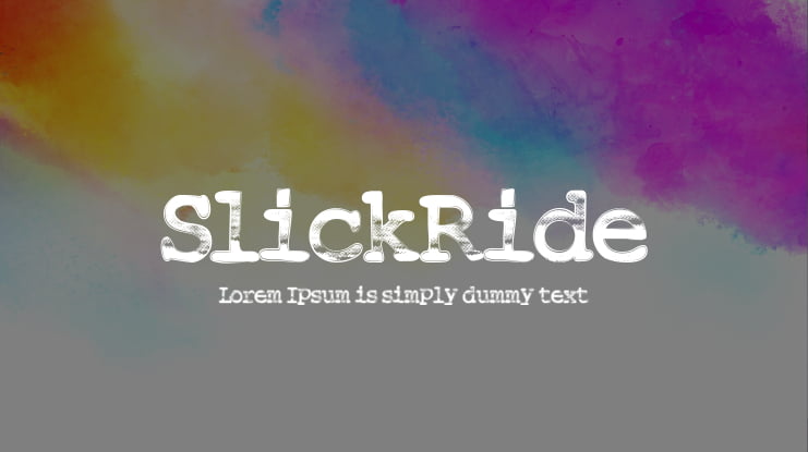 SlickRide Font