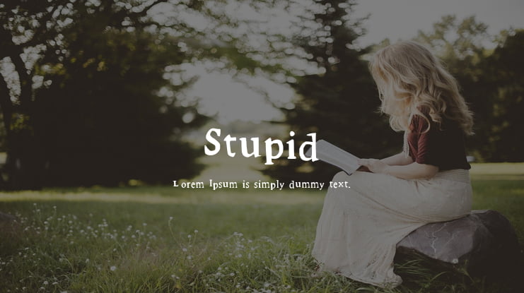 Stupid Font