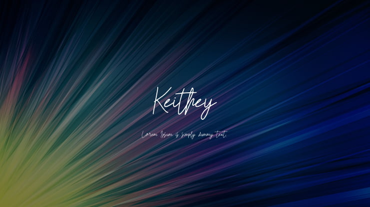 Keithey Font