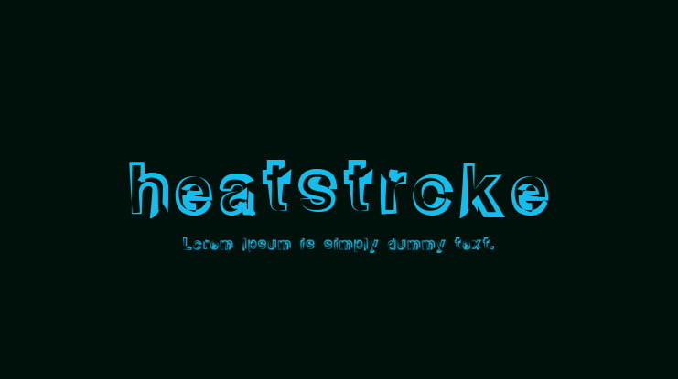 heatstroke Font