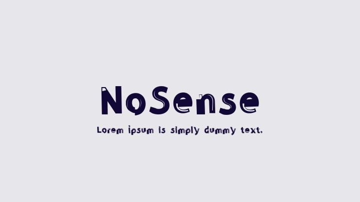 NoSense Font