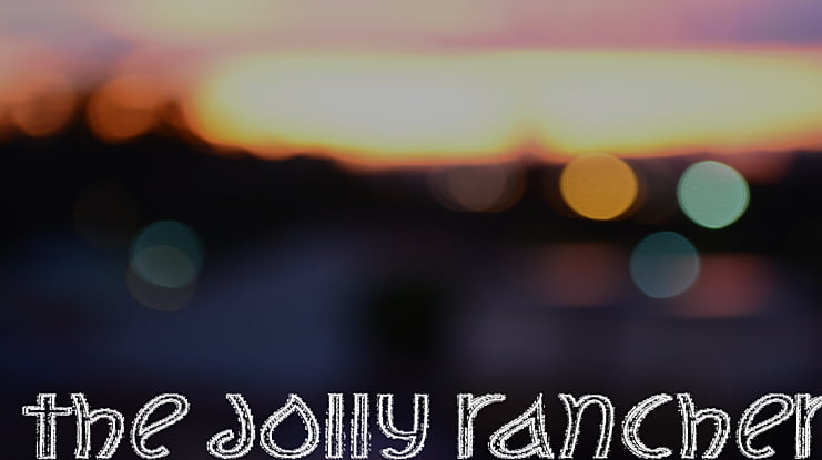 The Jolly Rancher Font