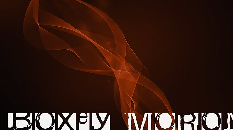 boxey moron Font