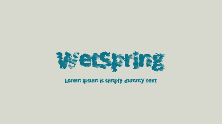 WetSpring Font