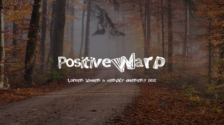 PositiveWarp Font