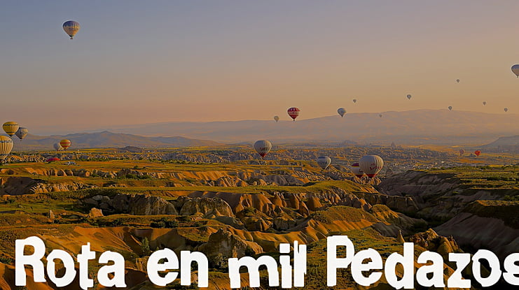 Rota en mil Pedazos Font