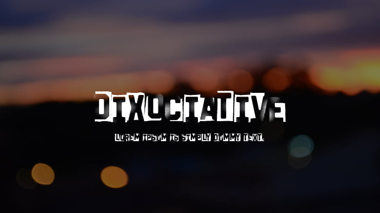 Dixociative Font