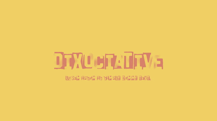 Dixociative Font