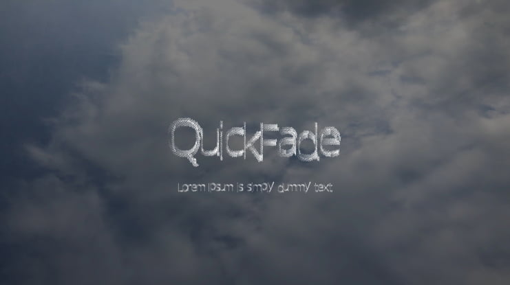 QuickFade Font