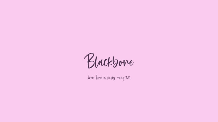 Blackbone Font