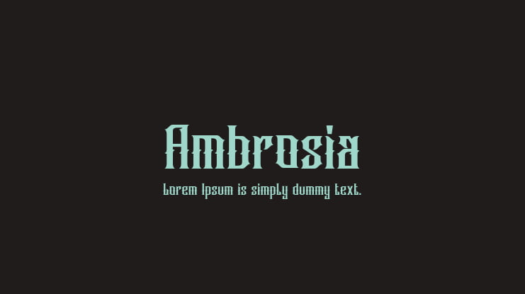 Ambrosia Font