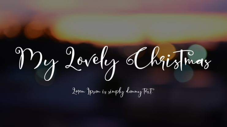 My Lovely Christmas Font