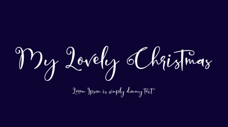 My Lovely Christmas Font