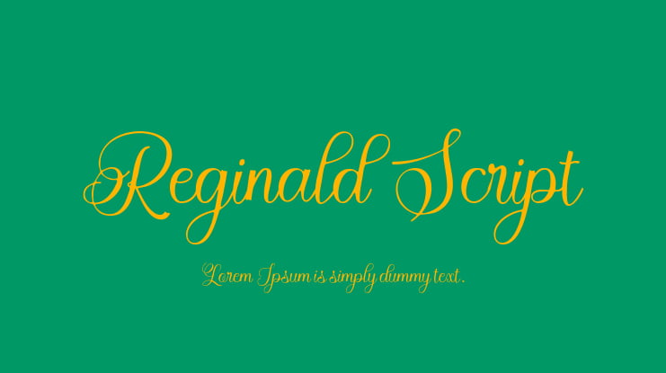 Reginald Script Font