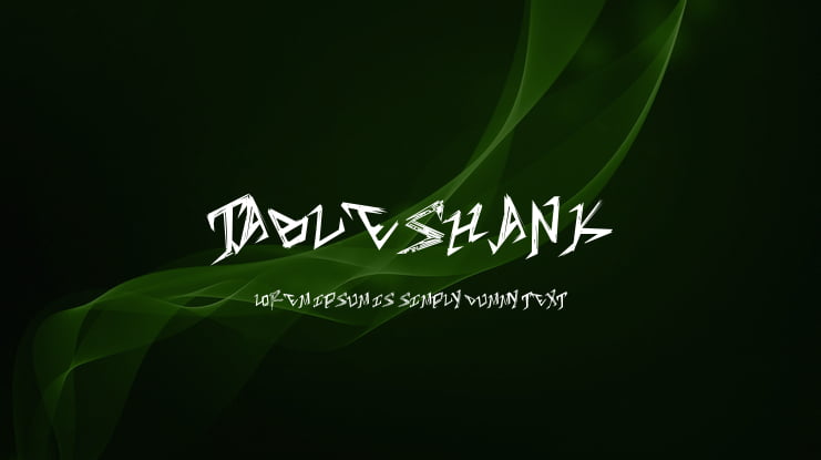 TableShank Font