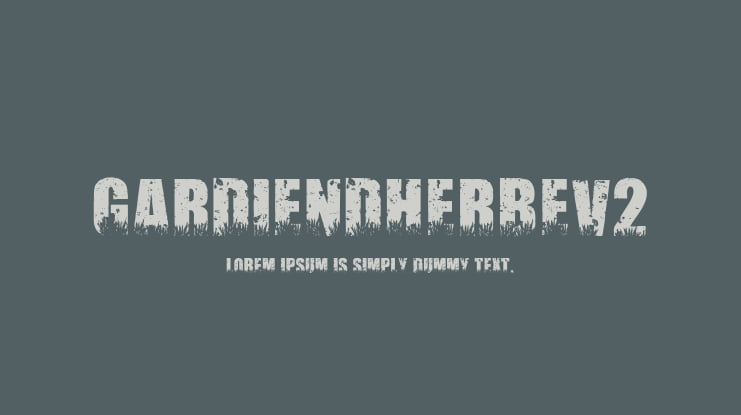 Gardiendherbev2 Font