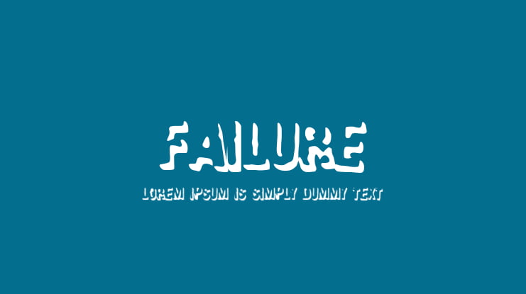 Failure Font