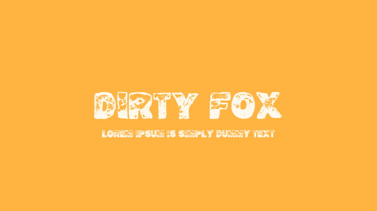 Dirty Fox Font