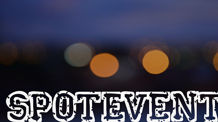 SpotEvent Font