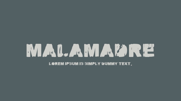 MALAMADRE Font