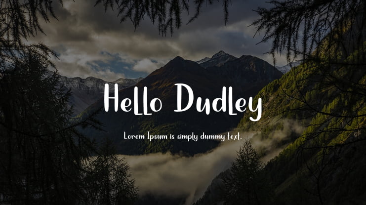 Hello Dudley Font : Download Free for Desktop & Webfont