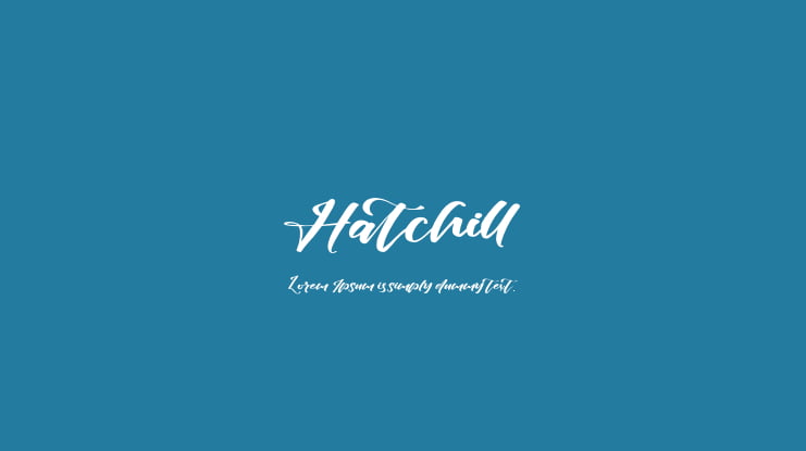 Hatchill Font