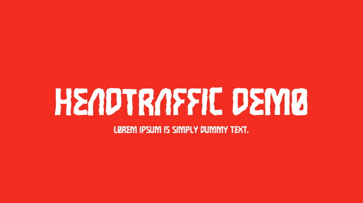 Headtraffic DEMO Font